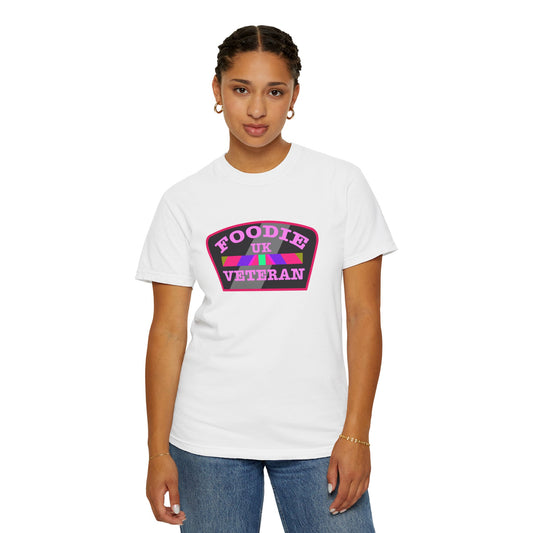 L.O.E.F Foodie Veteran UK Unisex Tee Shirt (Pink)