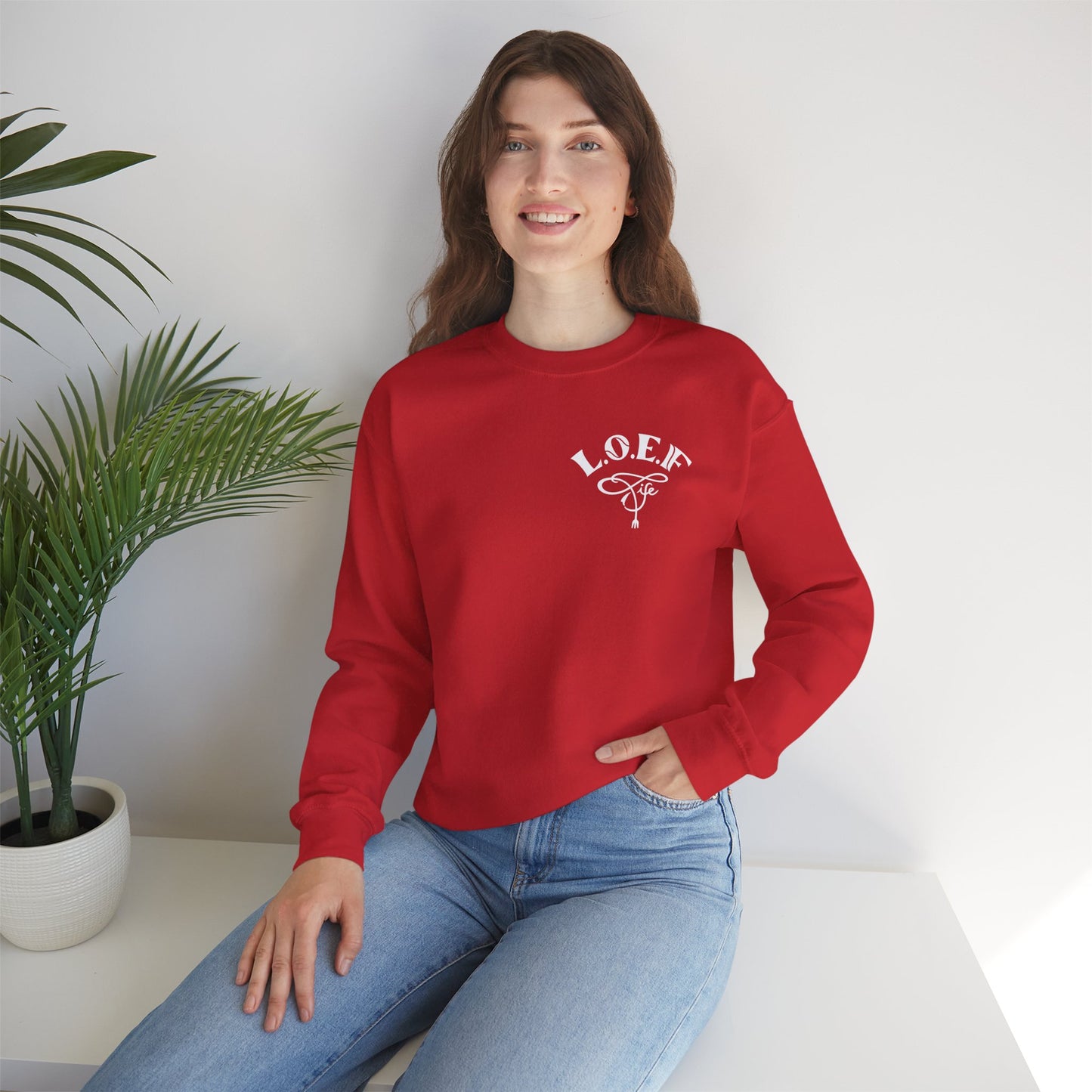 L.O.E.F Foodie 4Life Vegan Sweatshirt (White)