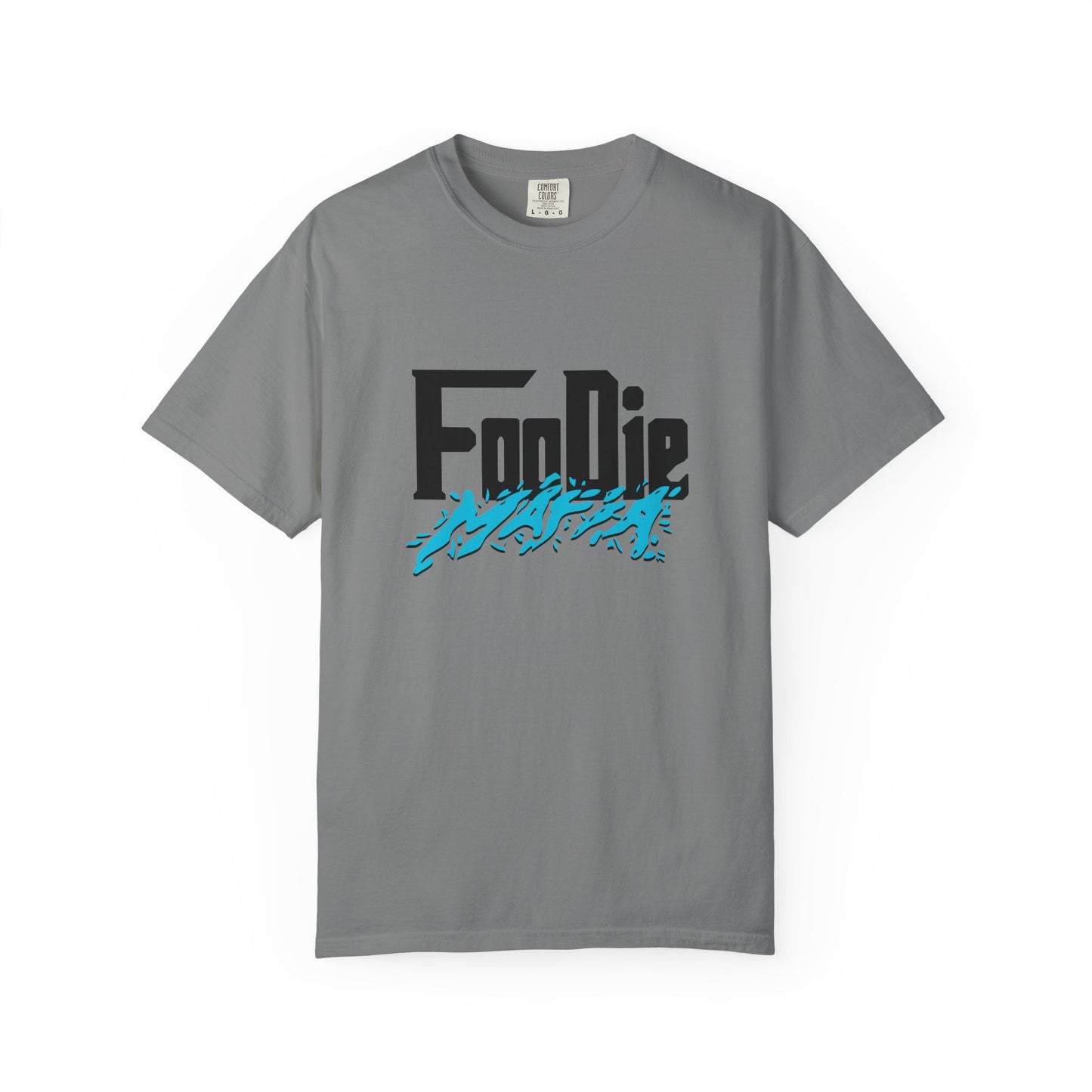 L.O.E.F Foodie Mafia Unisex Tee Shirt (Aqua Blue)