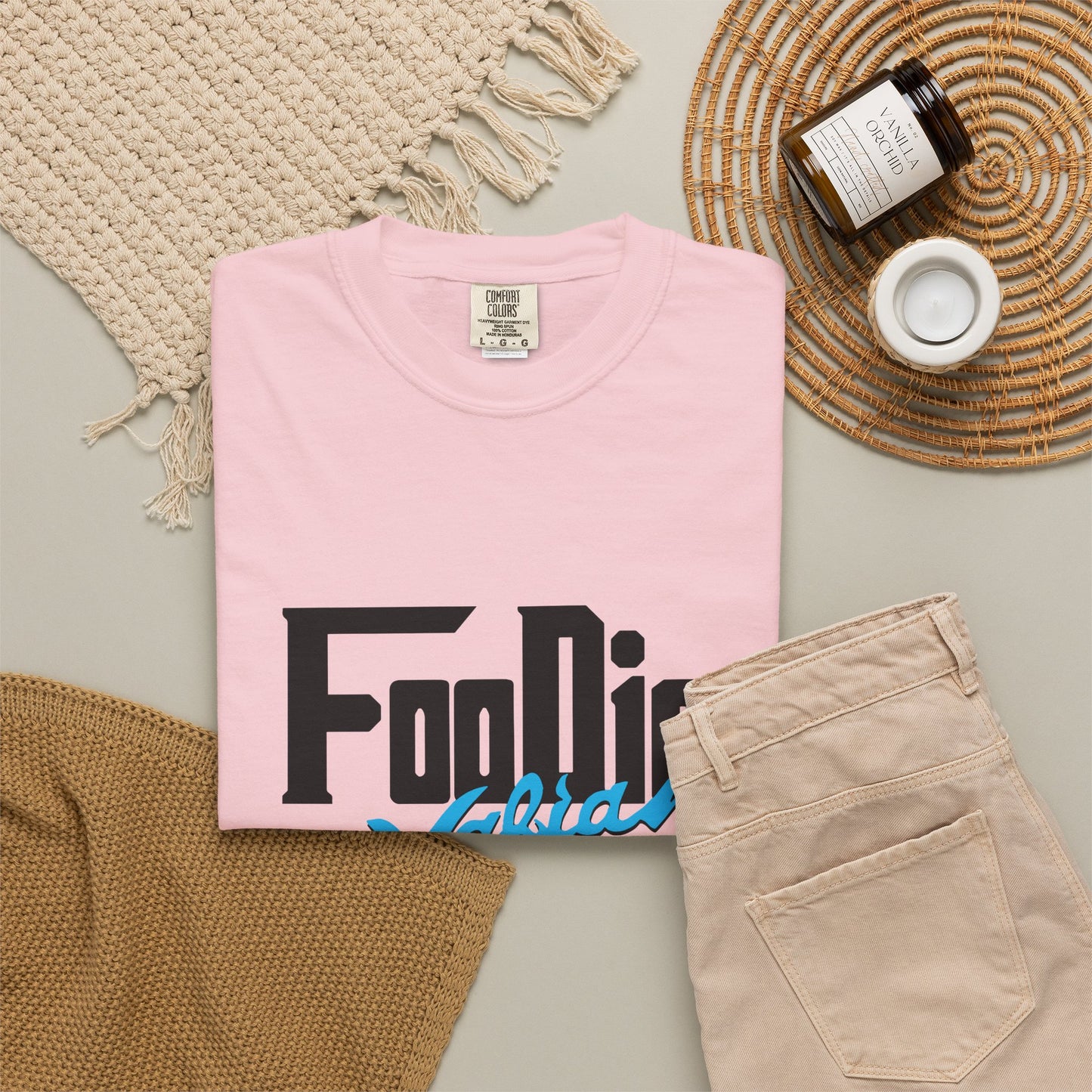 L.O.E.F Foodie Mafia Unisex Tee shirt (Sky Blue)