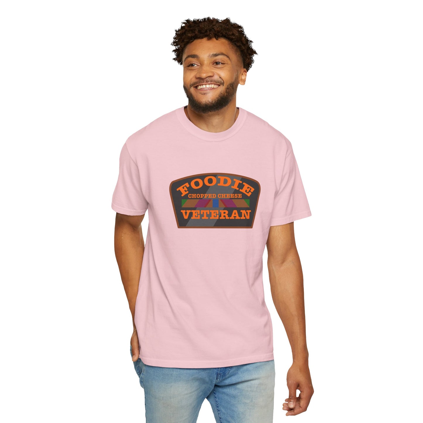 L.O.E.F Foodie Veteran Chopped Cheese Unisex Tee Shirt (Orange)