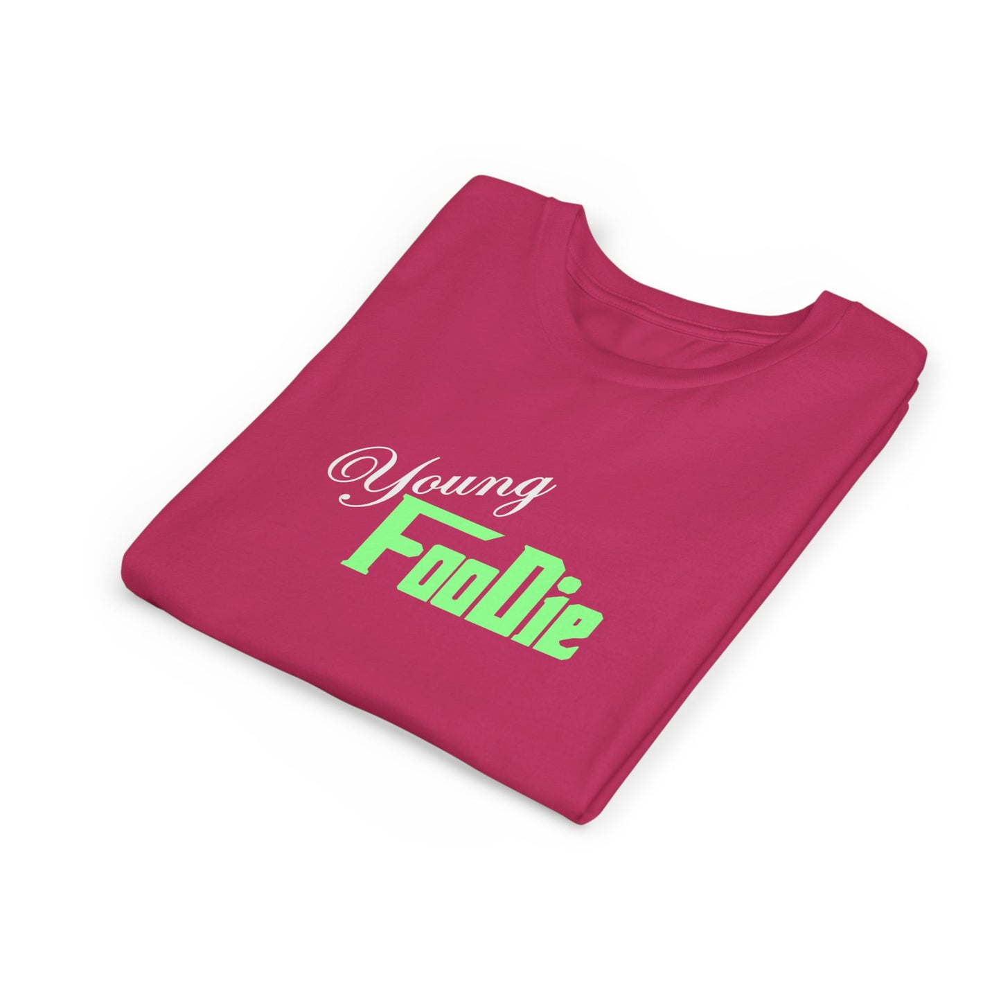 L.O.E.F White Young Foodie Youth Short Sleeve Tee (Mint Green)