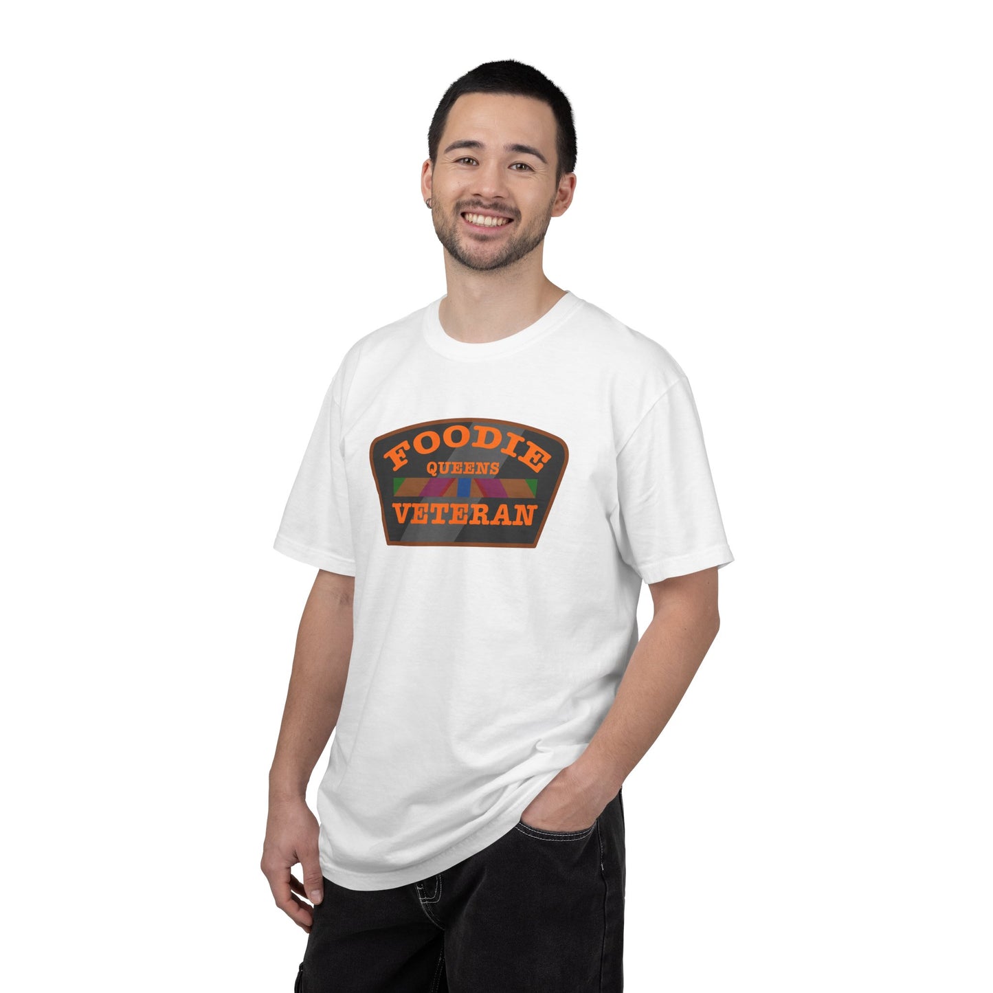 L.O.E.F Foodie Veteran QUEENS Unisex Tee Shirt (Orange)