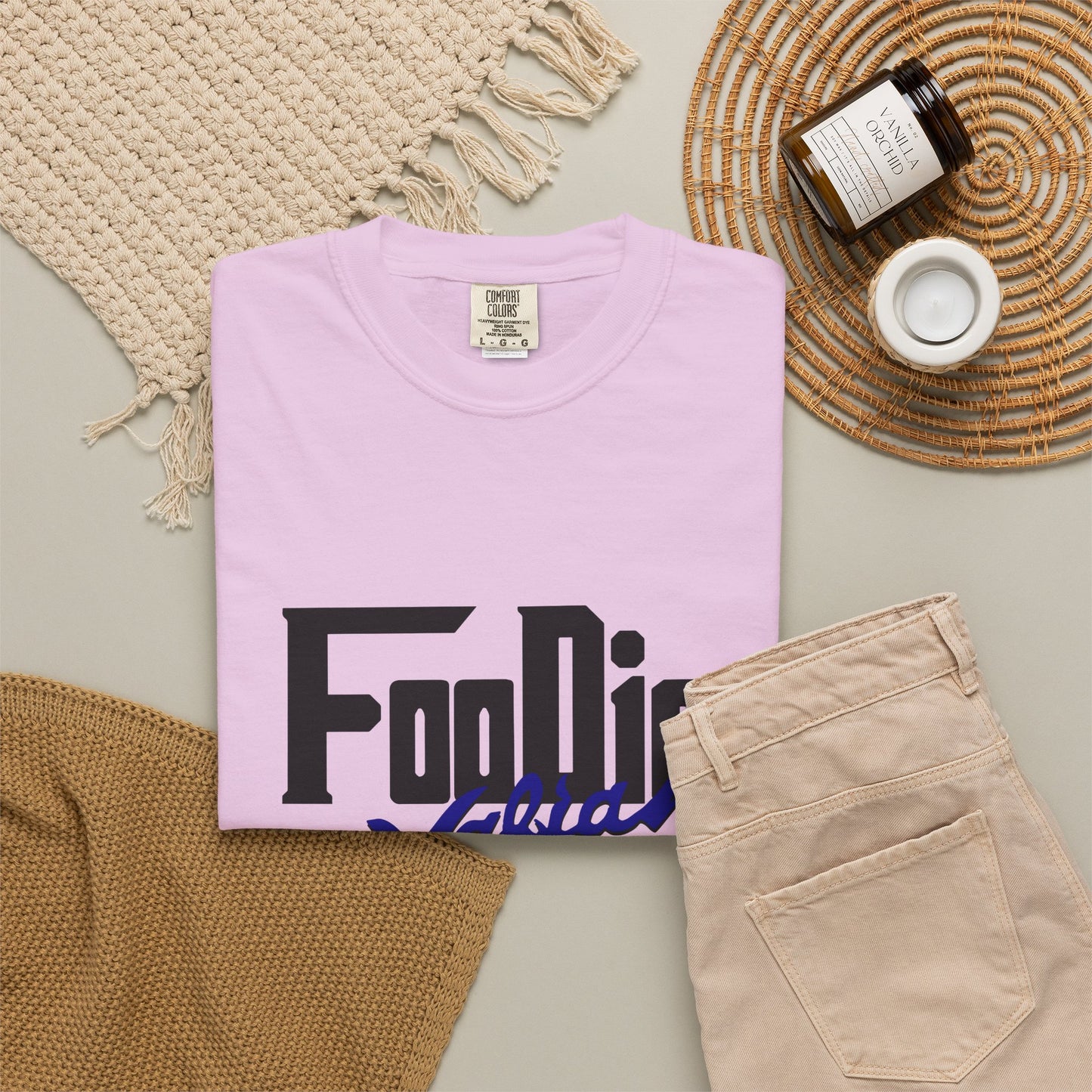 L.O.E.F Foodie Mafia Unisex Tee shirt (Dark Blue)