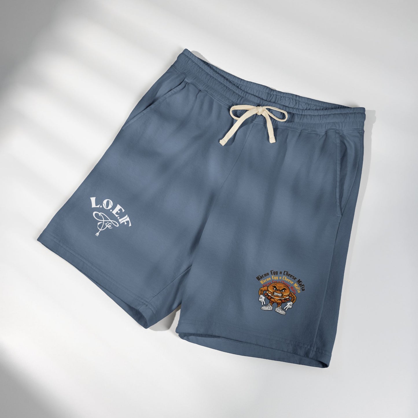 L.O.E.F Bacon Egg N Cheese Mafia Sweat Shorts