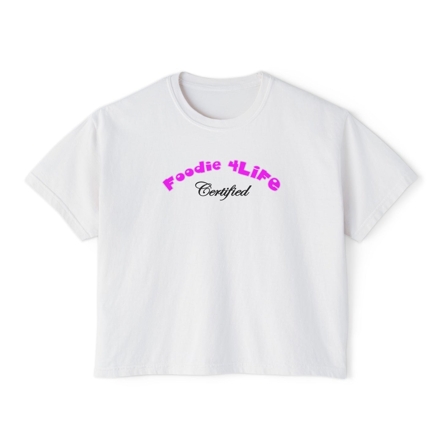 L.O.E.F Foodie 4Life Certified Boxy Tee (Fuchsia)