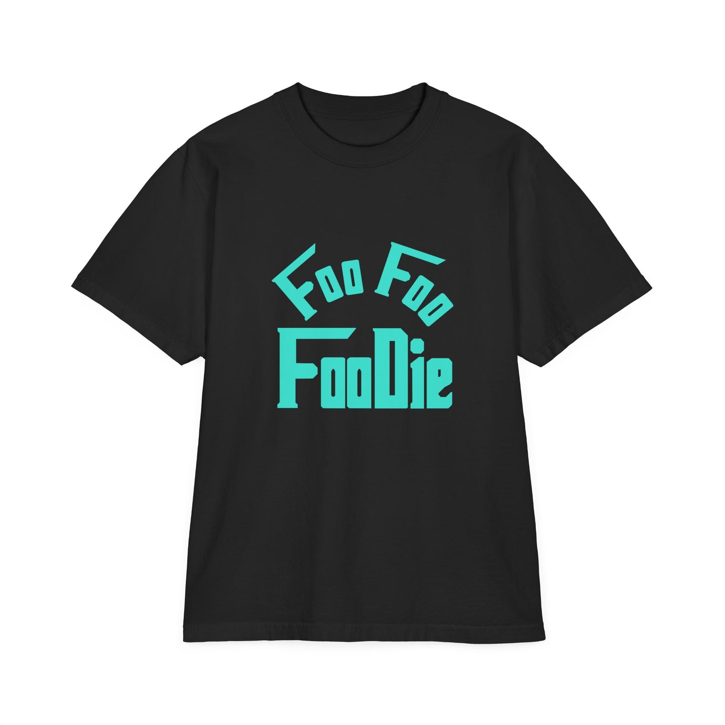 L.O.E.F Unisex FOO FOO FOODIE Tee Shirt (Turquoise)