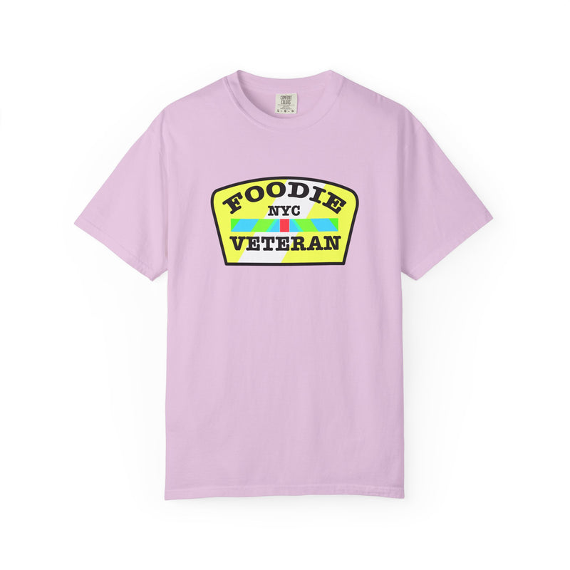L.O.E.F Foodie Veteran NYC Unisex Tee Shirt (Yellow and Black)