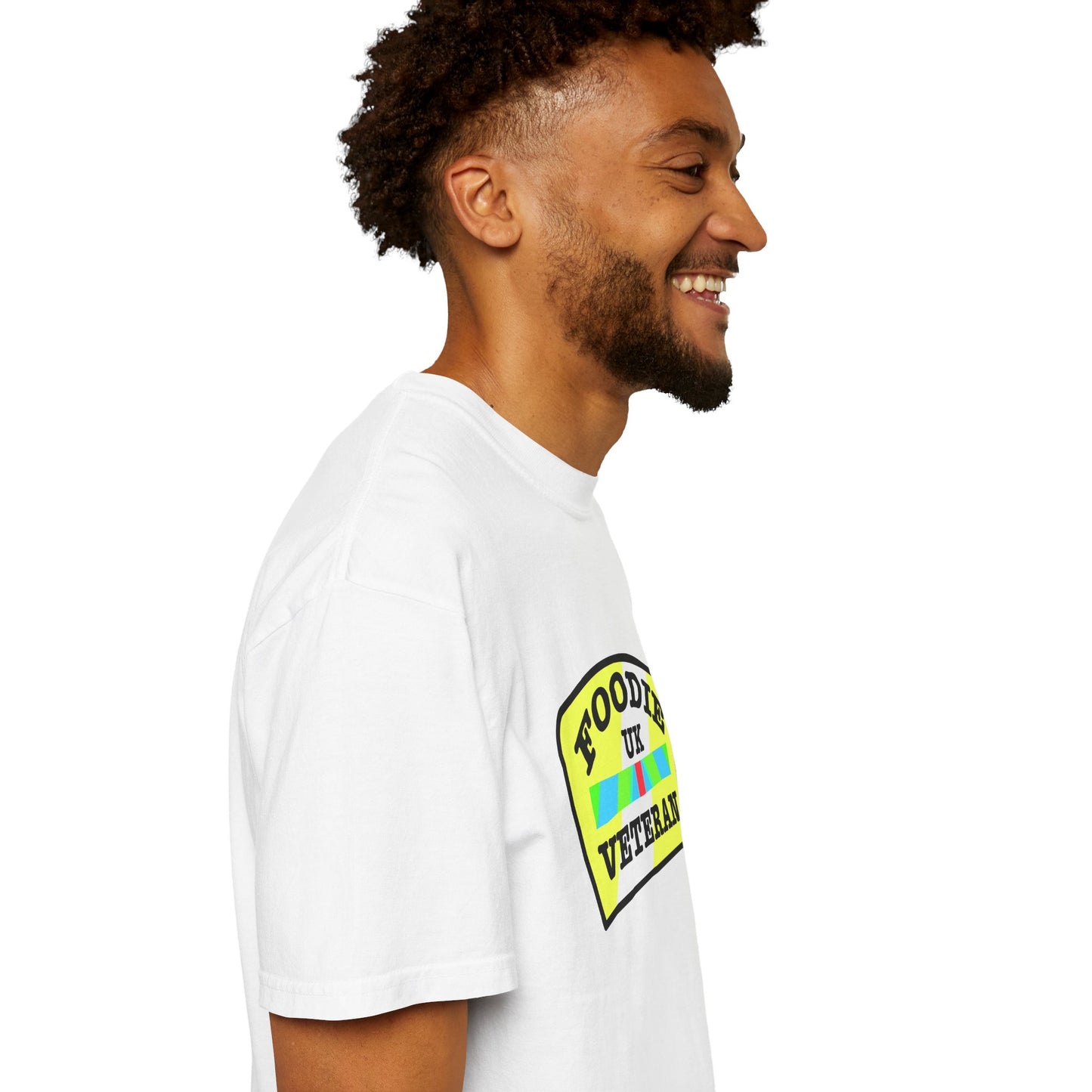 L.O.E.F Foodie Veteran UK Unisex Tee Shirt (Yellow and Black)