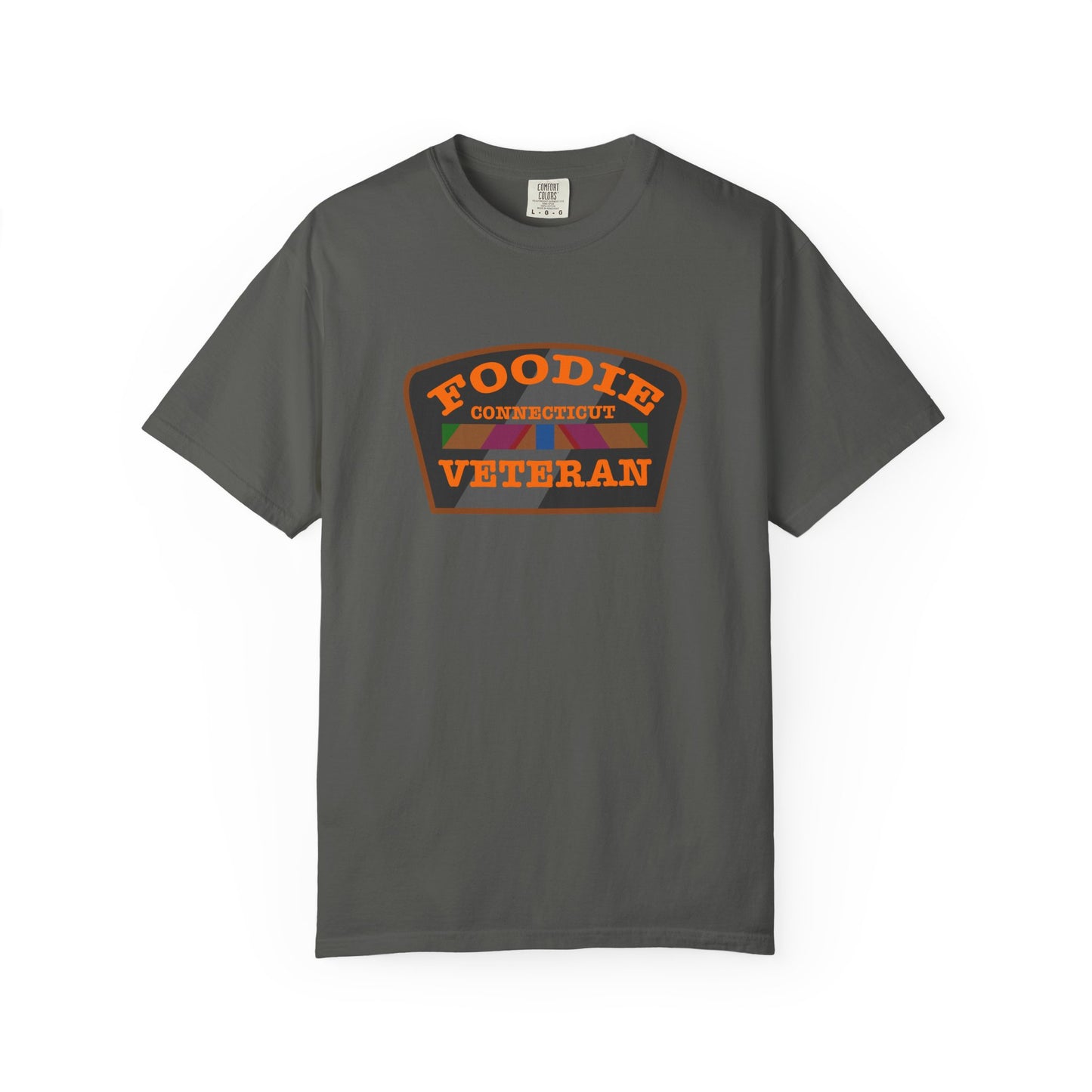 L.O.E.F Foodie Veteran CONNECTICUT Unisex Tee Shirt (Orange)
