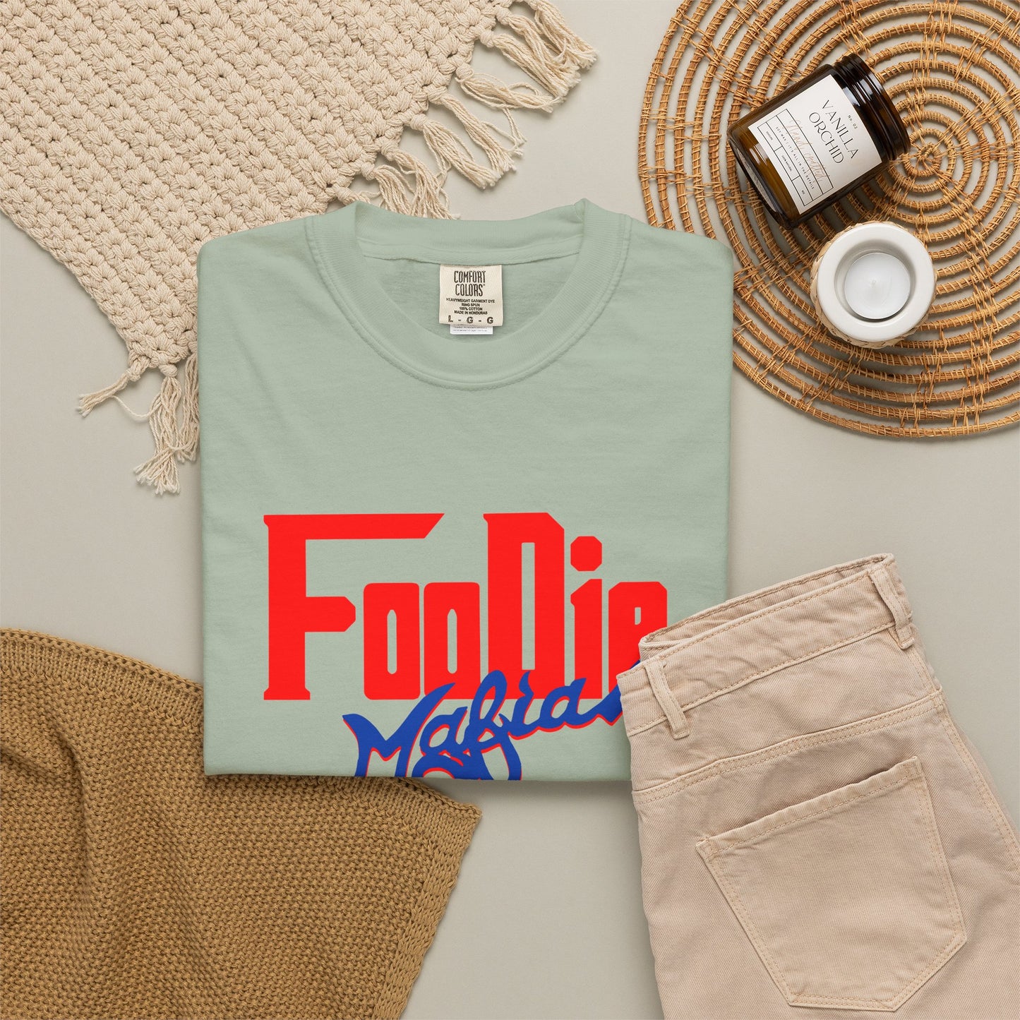 L.O.E.F Red Foodie Mafia Unisex Tee shirt (Cobalt Blue)