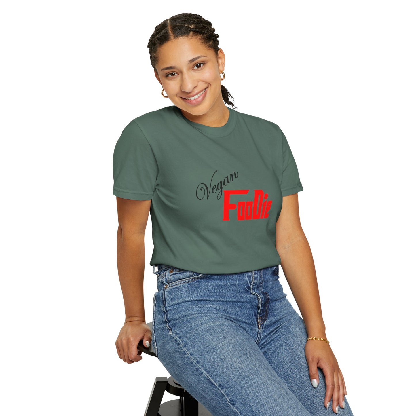 L.O.E.F Unisex Vegan Foodie Tee Shirt (Fiery Red)