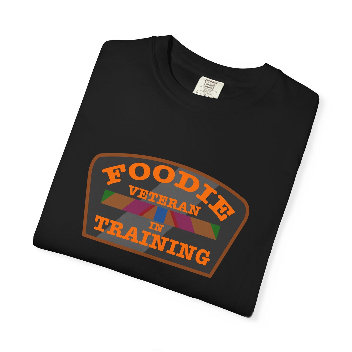 L.O.E.F Foodie Veteran IN TRAINING Unisex Tee Shirt (Orange)