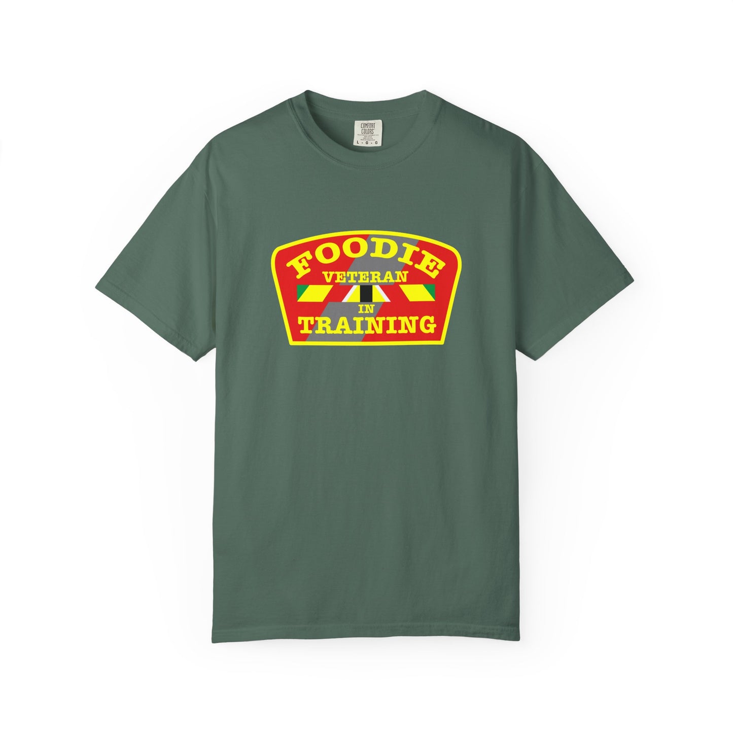 L.O.E.F Foodie Veteran IN TRAINING Unisex Tee Shirt (Yellow)