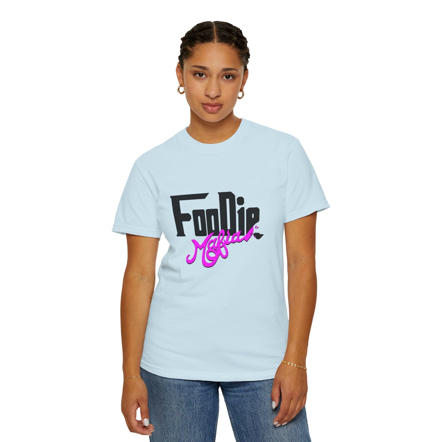 L.O.E.F Foodie Mafia Unisex Tee Shirt (Bright Purple)