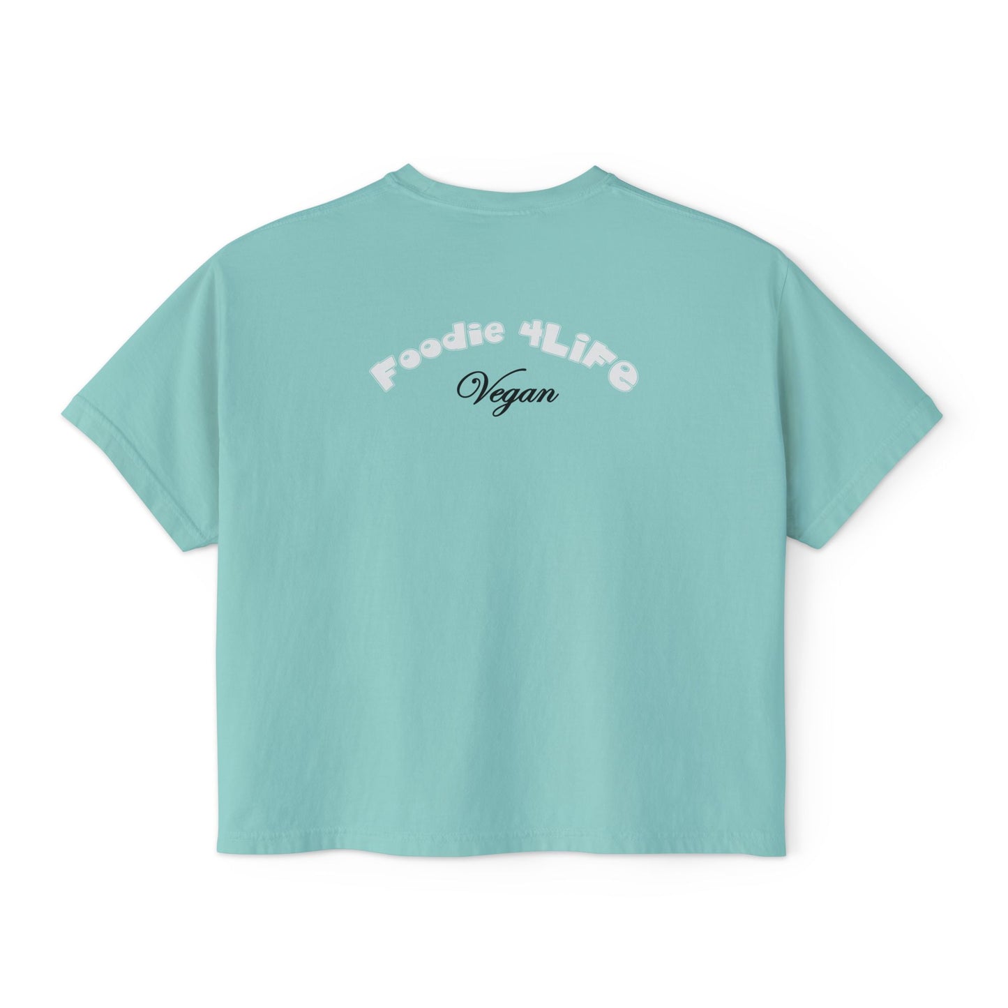 L.O.E.F Foodie 4Life Vegan Boxy Tee (White)