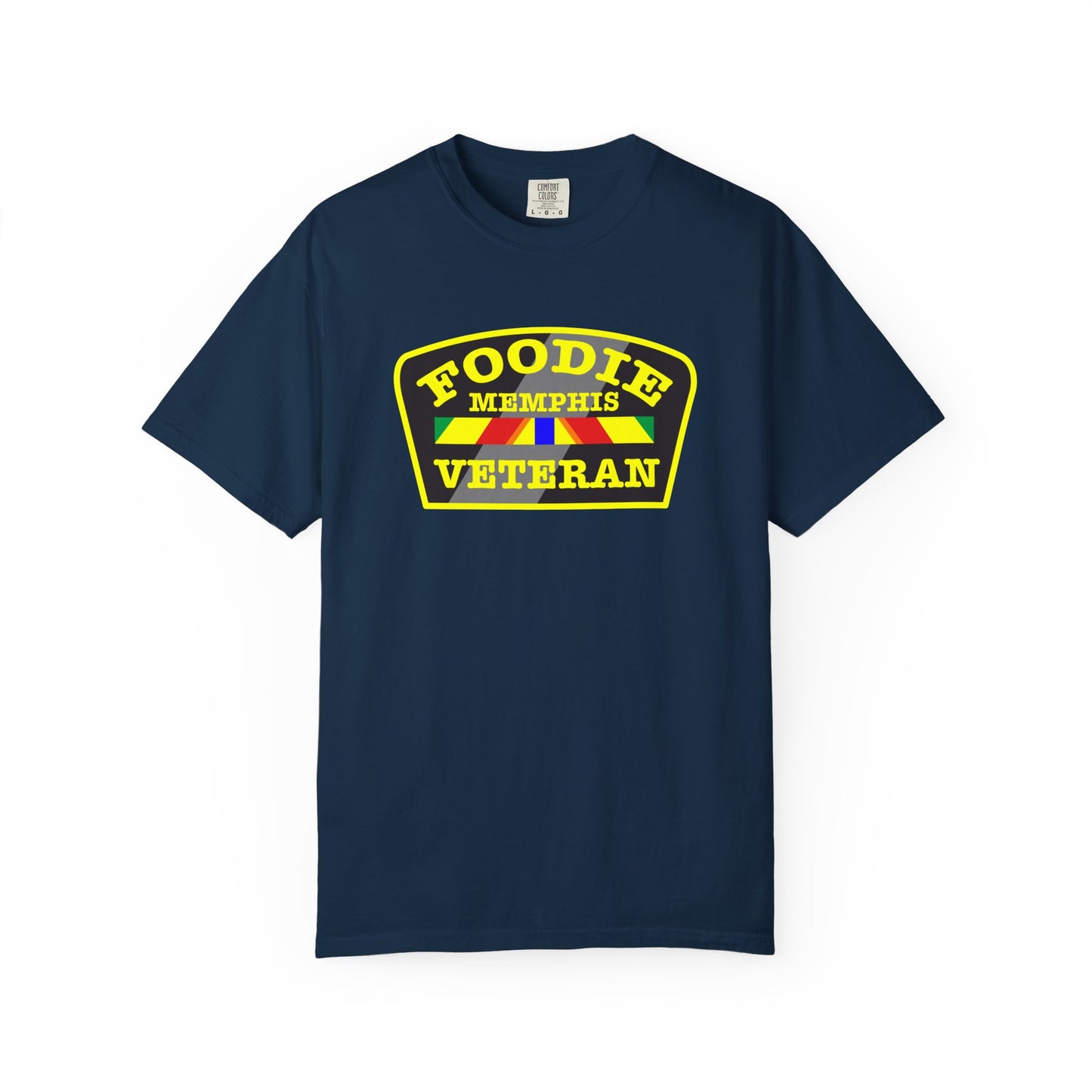 L.O.E.F Foodie Veteran MEMPHIS Unisex Tee Shirt (Yellow)
