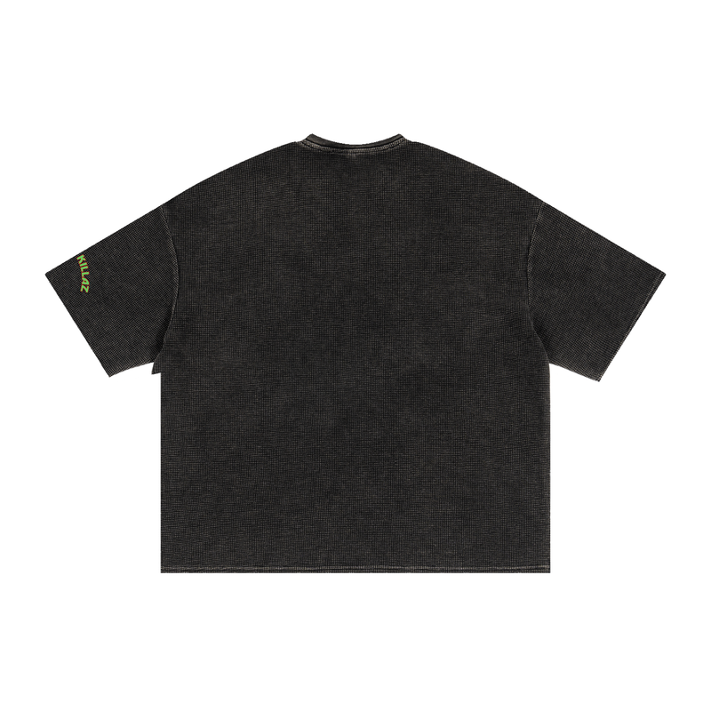 L.O.E.F. Life Oxtail Killaz Textured Waffle Washed Boxy T-Shirt