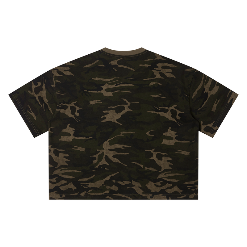 L.O.E.F. Life Oxtail Killaz Unisex Camo Boxy T-Shirt