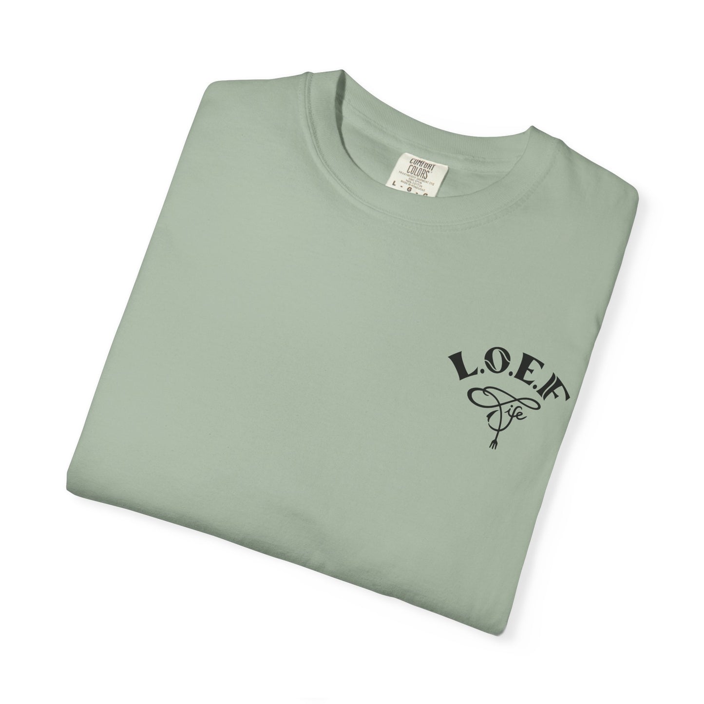 L.O.E.F LIFESTYLE OF EVERYDAY FOODIES Unisex Tee Shirt (Black)