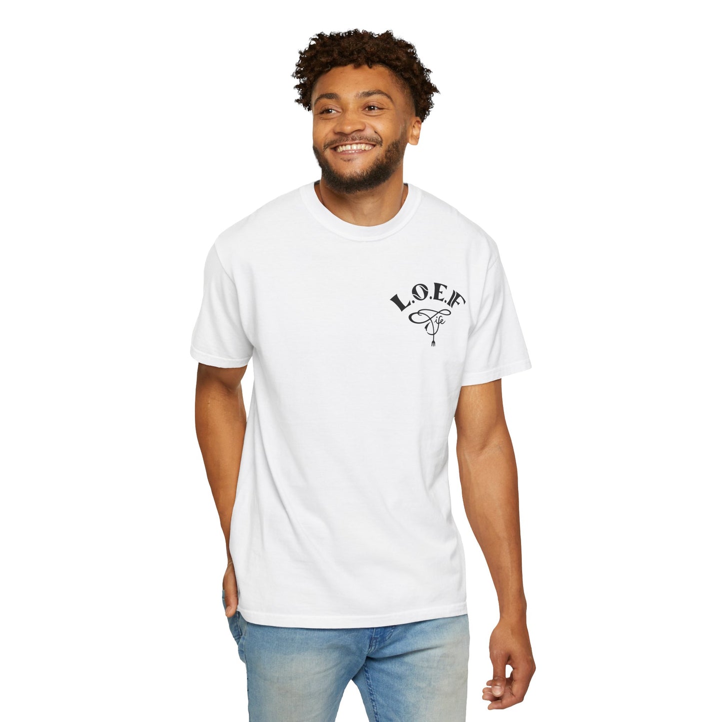 L.O.E.F Foodie 4Life Vegan Unisex Tee Shirt (Sky Blue)