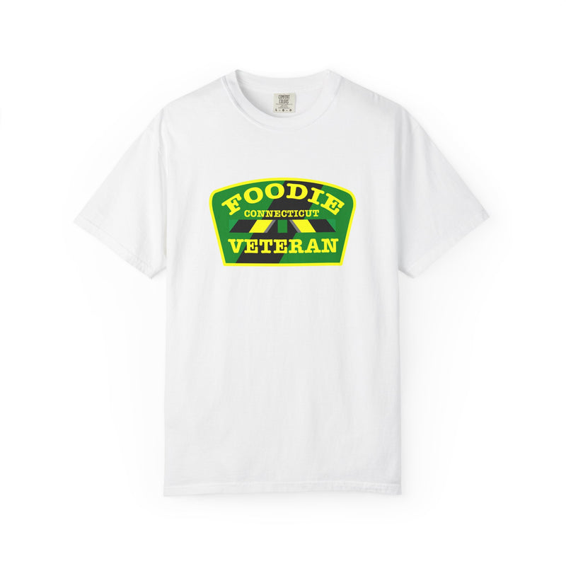 L.O.E.F Foodie Veteran CONNECTICUT Unisex Tee Shirt (Yellow)
