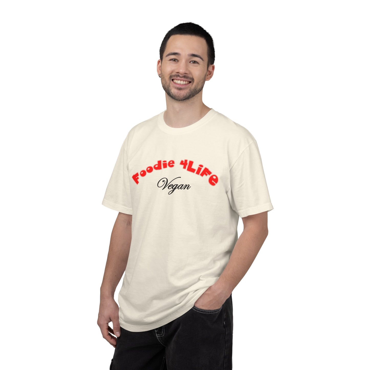 L.O.E.F Foodie 4Life Vegan Unisex Tee Shirt (Fiery Red)