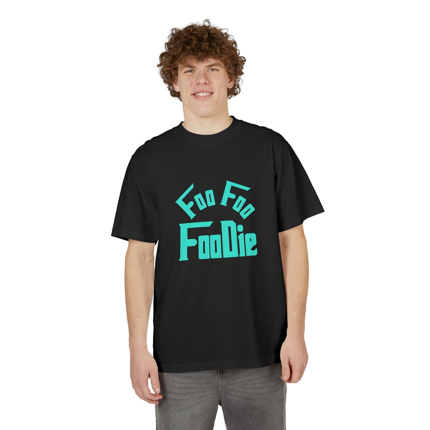 L.O.E.F Unisex FOO FOO FOODIE Tee Shirt (Turquoise)