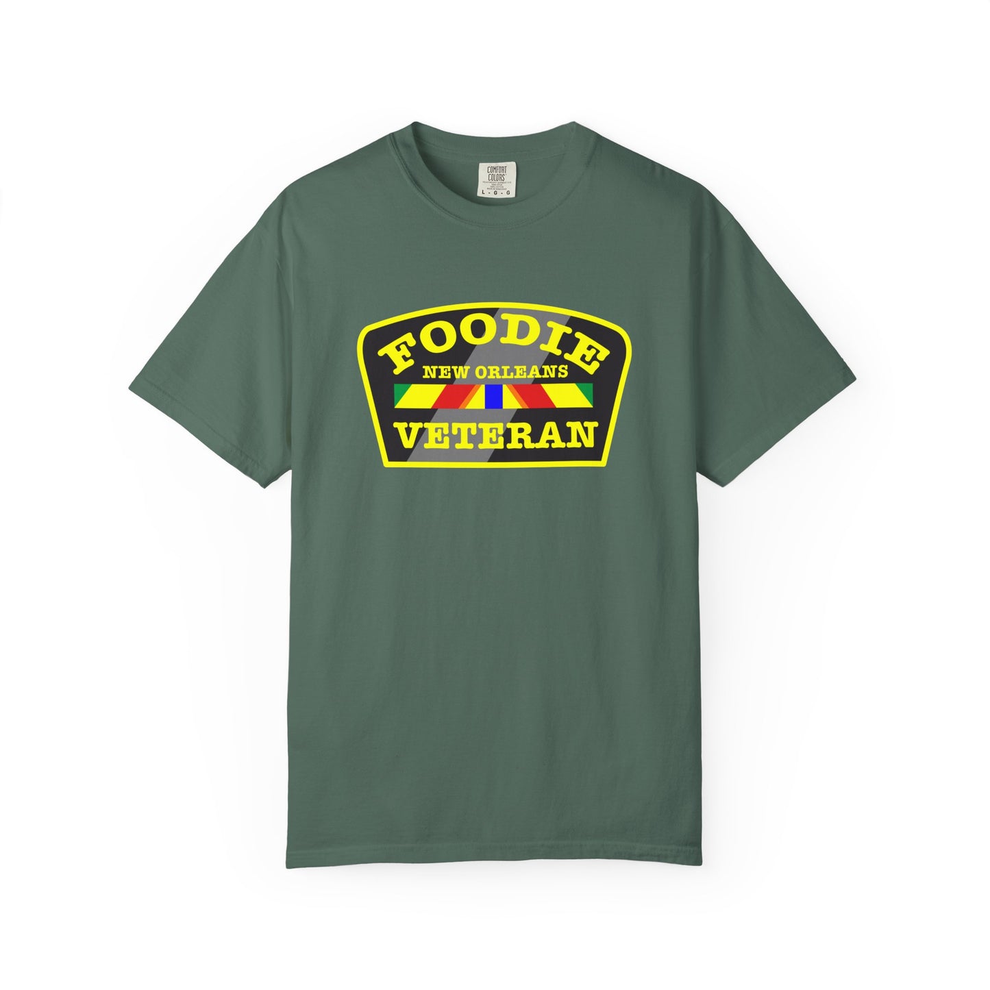 L.O.E.F Foodie Veteran NEW ORLEANS Unisex Tee Shirt (Yellow)