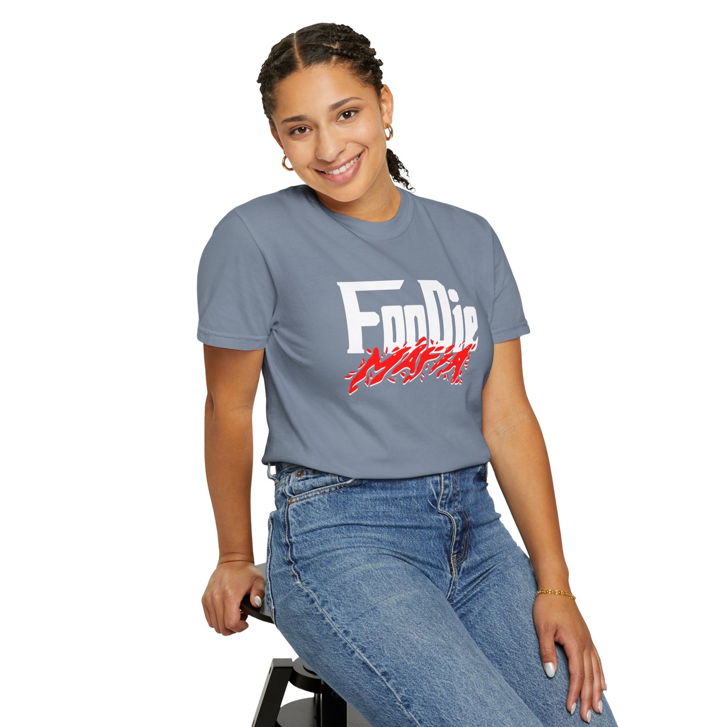 L.O.E.F Foodie Mafia Unisex Tee Shirt  (Red)