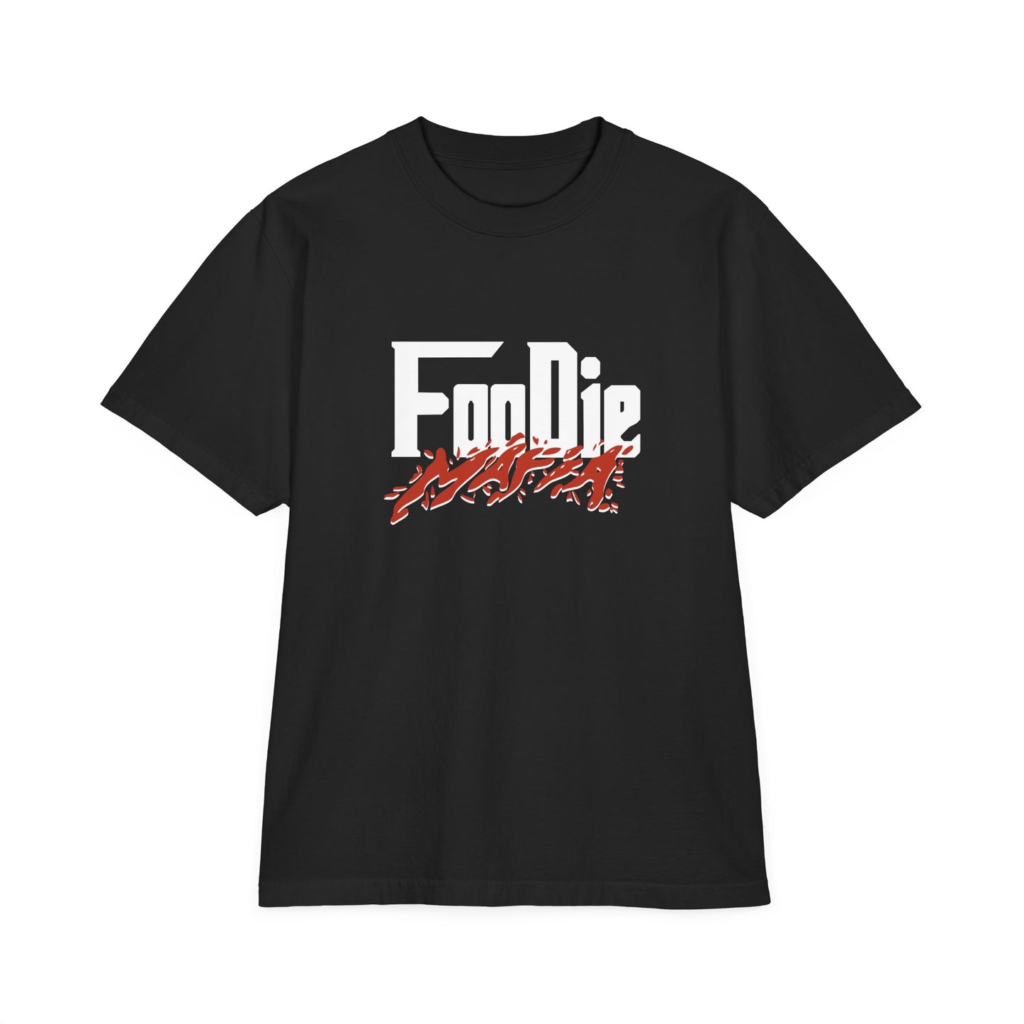 L.O.E.F White Foodie Mafia Unisex Tee shirt (Blood Orange)