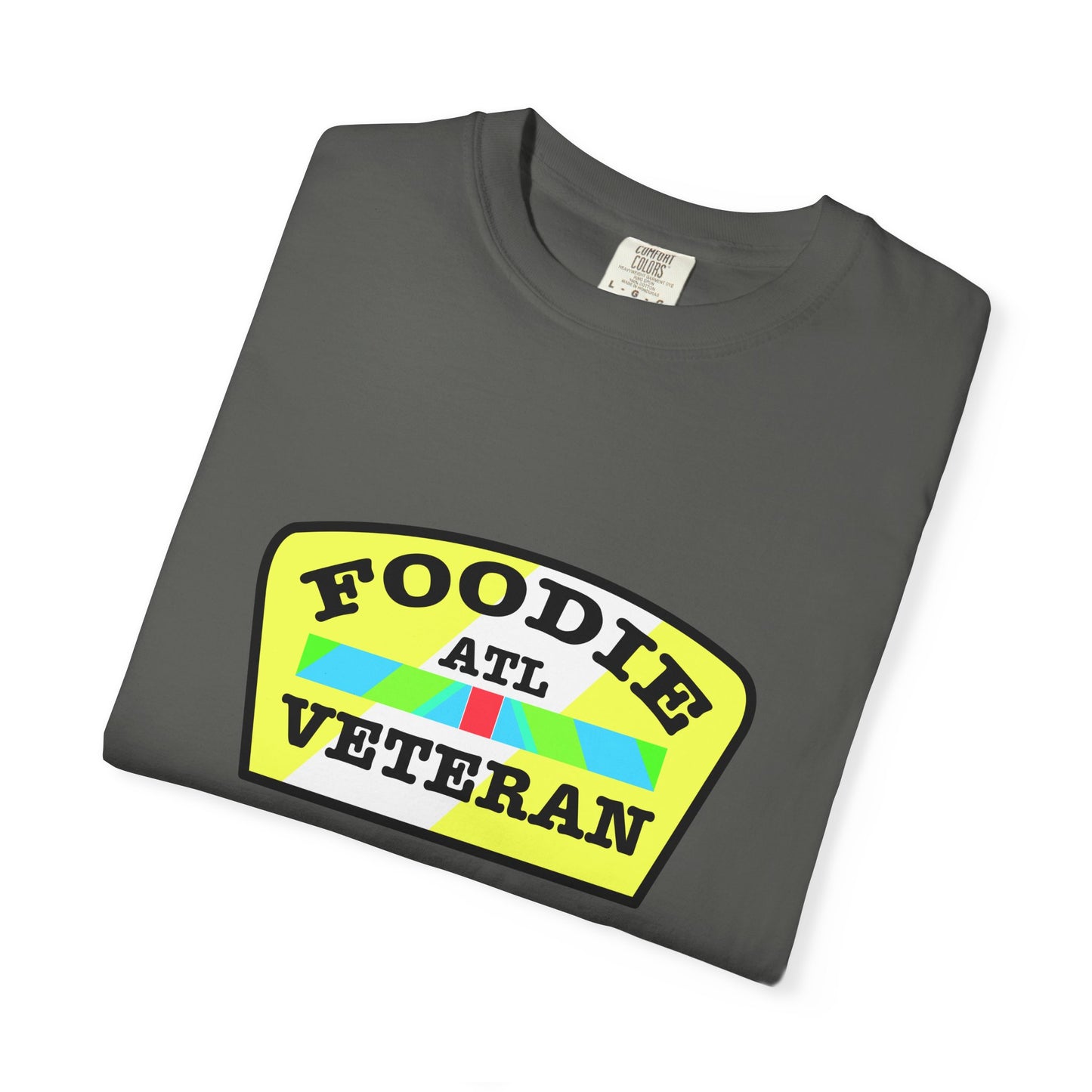 L.O.E.F Foodie Veteran ATL Unisex Tee Shirt (Yellow and Black)