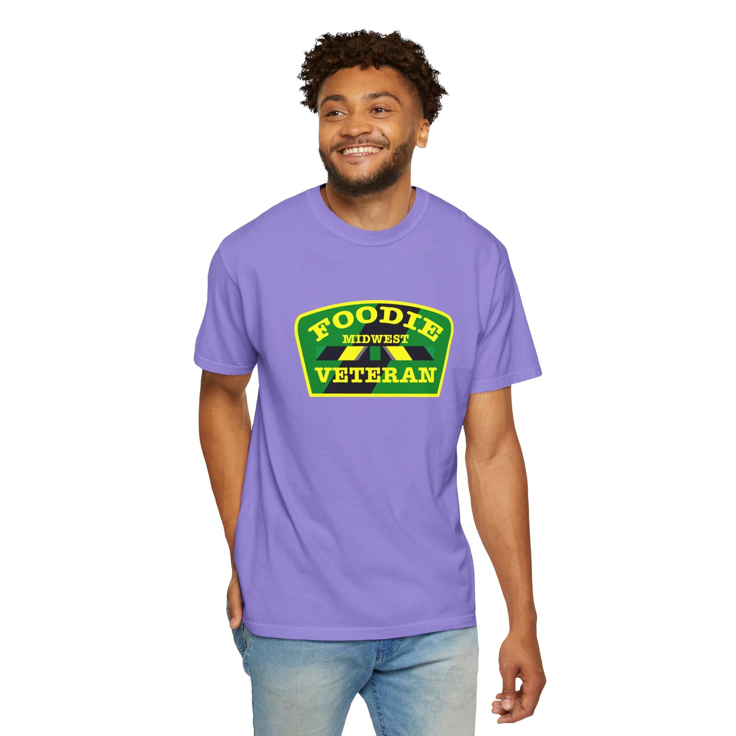 L.O.E.F Foodie Veteran MIDWEST Unisex Tee Shirt (Yellow)