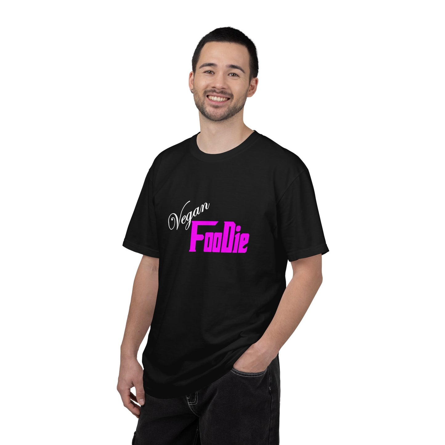 L.O.E.F Unisex Vegan Foodie Tee Shirt (Fuchsia)