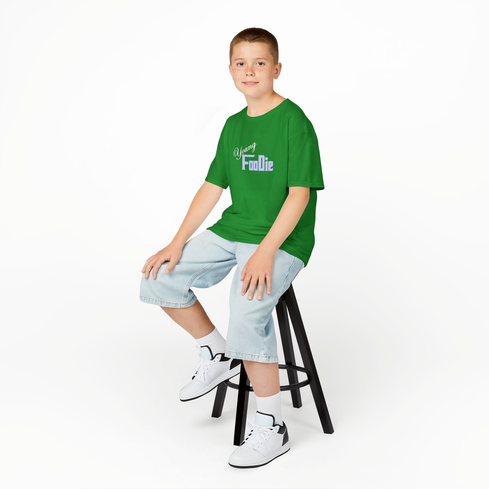L.O.E.F White Young Foodie Kids Tee Shirt (Lavender)
