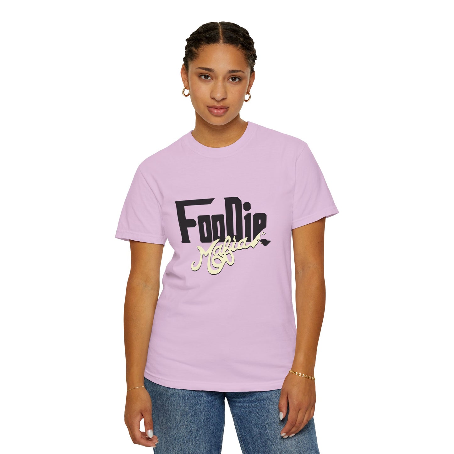 L.O.E.F Foodie Mafia Unisex Tee shirt (Cream)