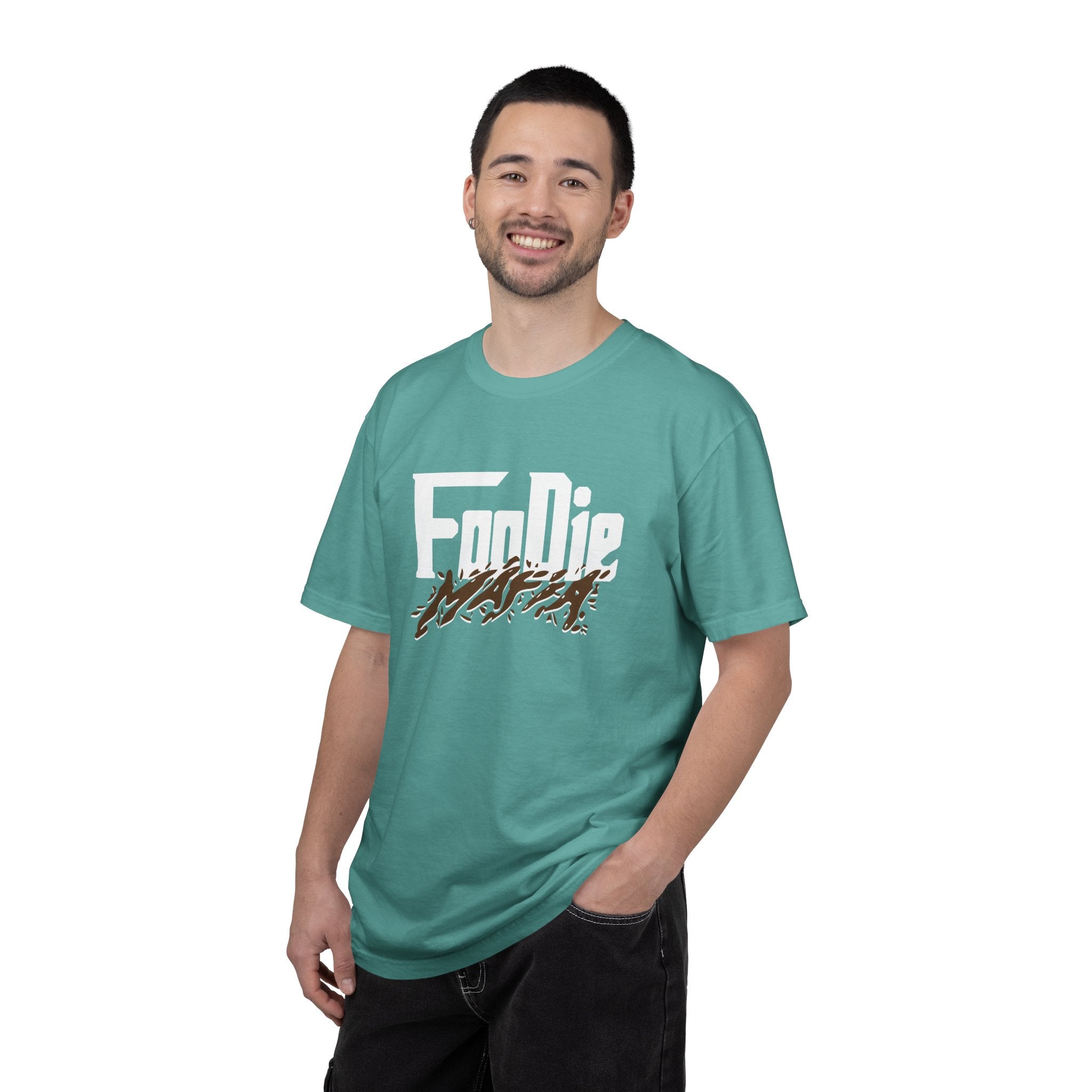 L.O.E.F Foodie Mafia Unisex Tee Shirt  (Brown)