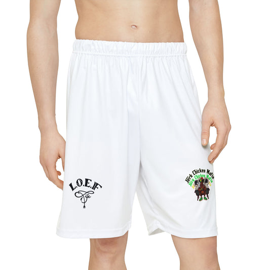 L.O.E.F Jerk Chicken Mafia Men Athletic Shorts