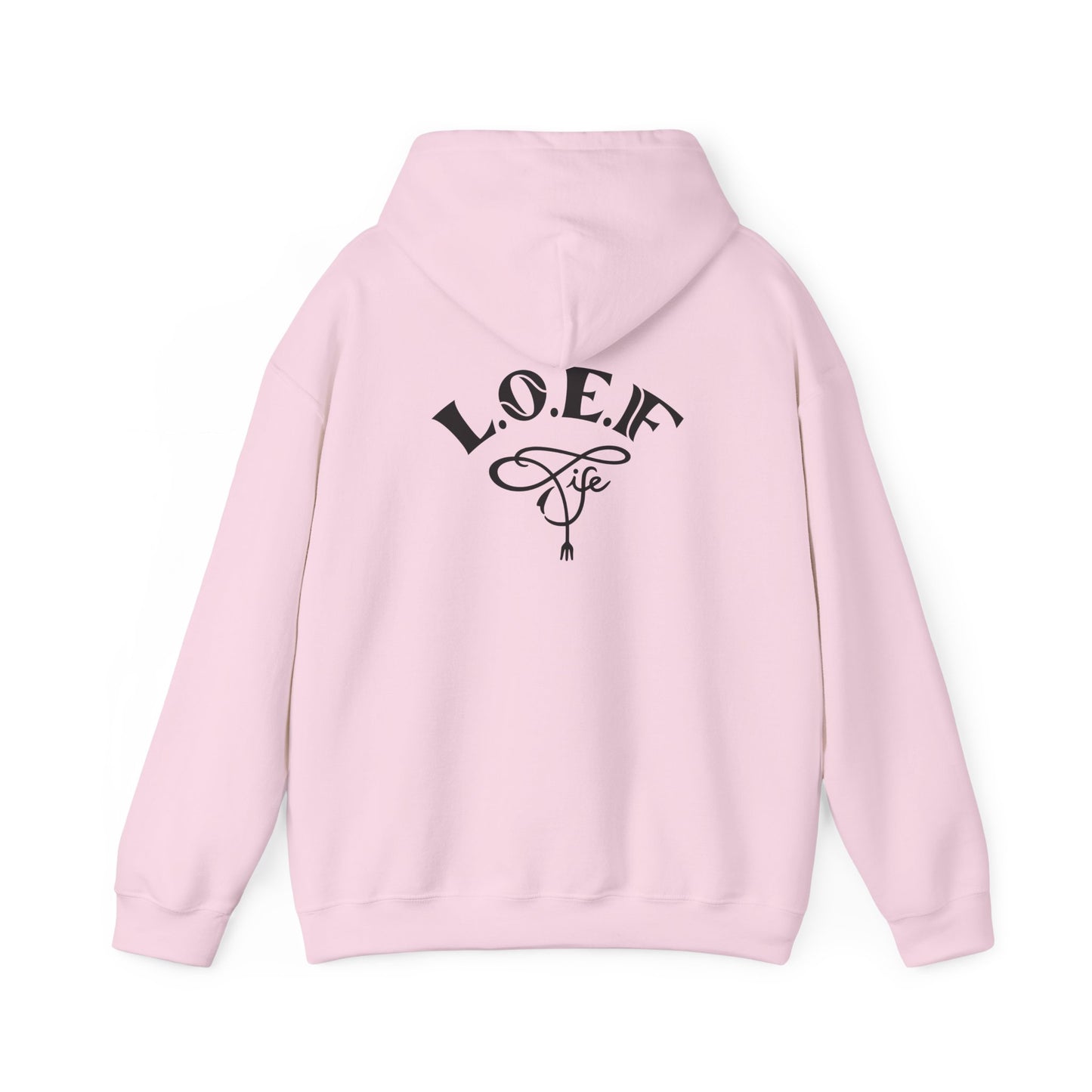 L.O.E.F Foodie 4Life Vegan Hoodie (Fuchsia)