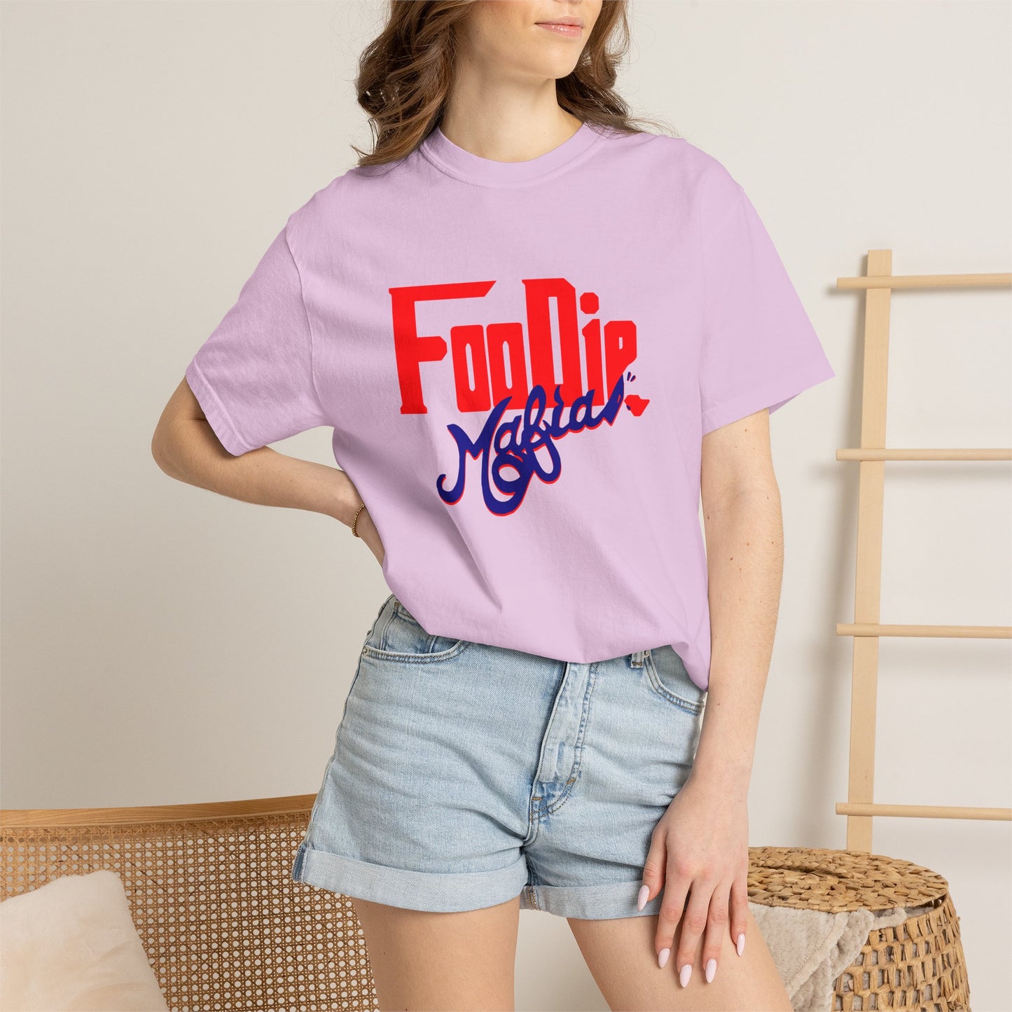 L.O.E.F Red Foodie Mafia Unisex Tee shirt (Dark Blue)