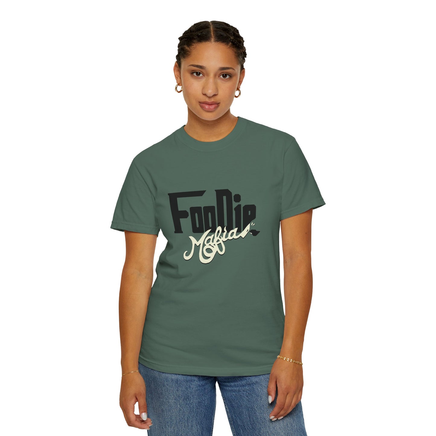 L.O.E.F Foodie Mafia Unisex Tee Shirt (Cream)