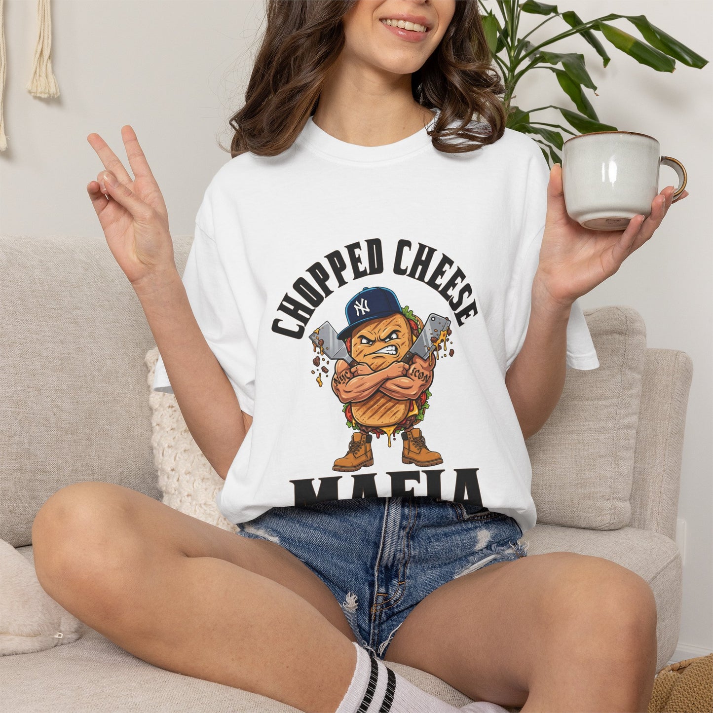 L.O.E.F Chopped Cheese Mafia Unisex Tee Shirt