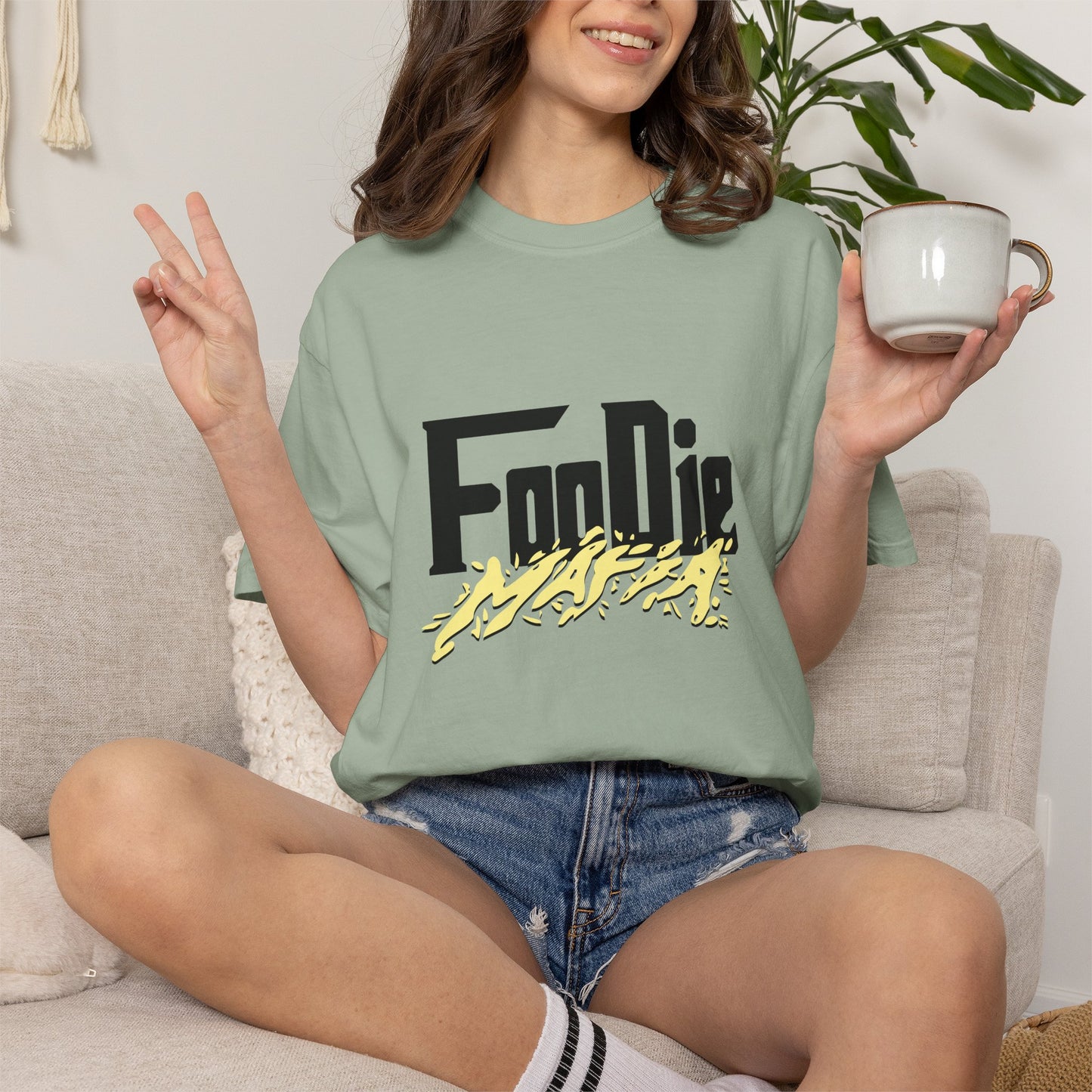 L.O.E.F Foodie Mafia Tee Shirt (Yellow)