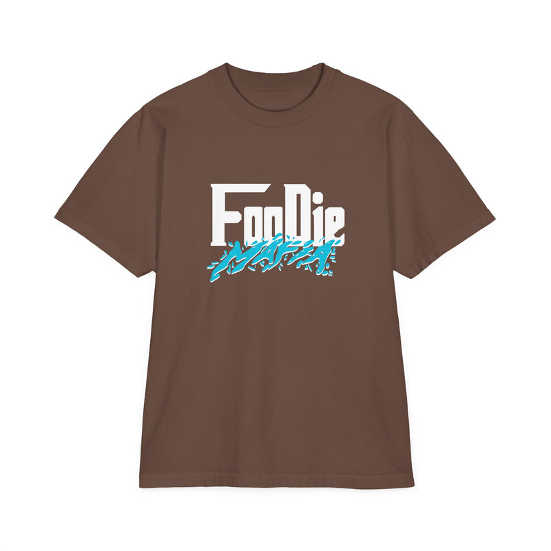 L.O.E.F White Foodie Mafia Unisex Tee shirt (Aqua Blue)
