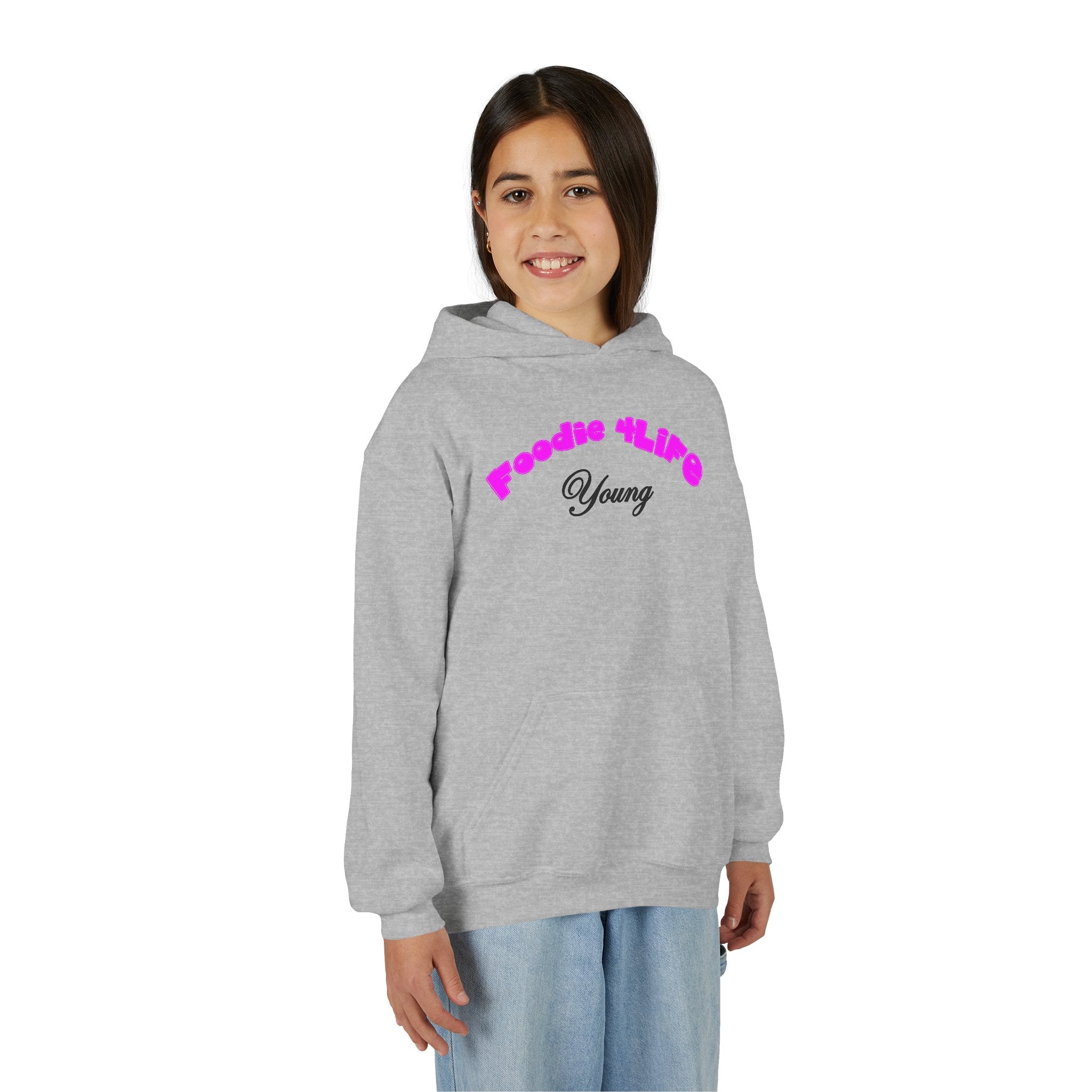 L.O.E.F Foodie 4Life Young Hoodie (Fuchsia)