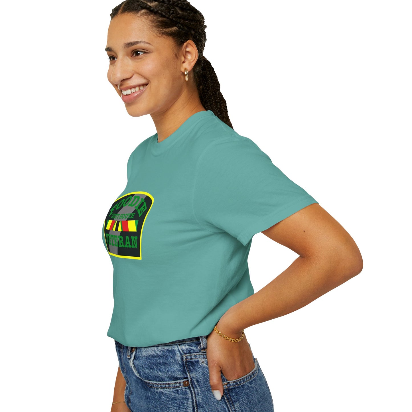 L.O.E.F Foodie Veteran DIRTY SOUTH Unisex Tee Shirt (Green)