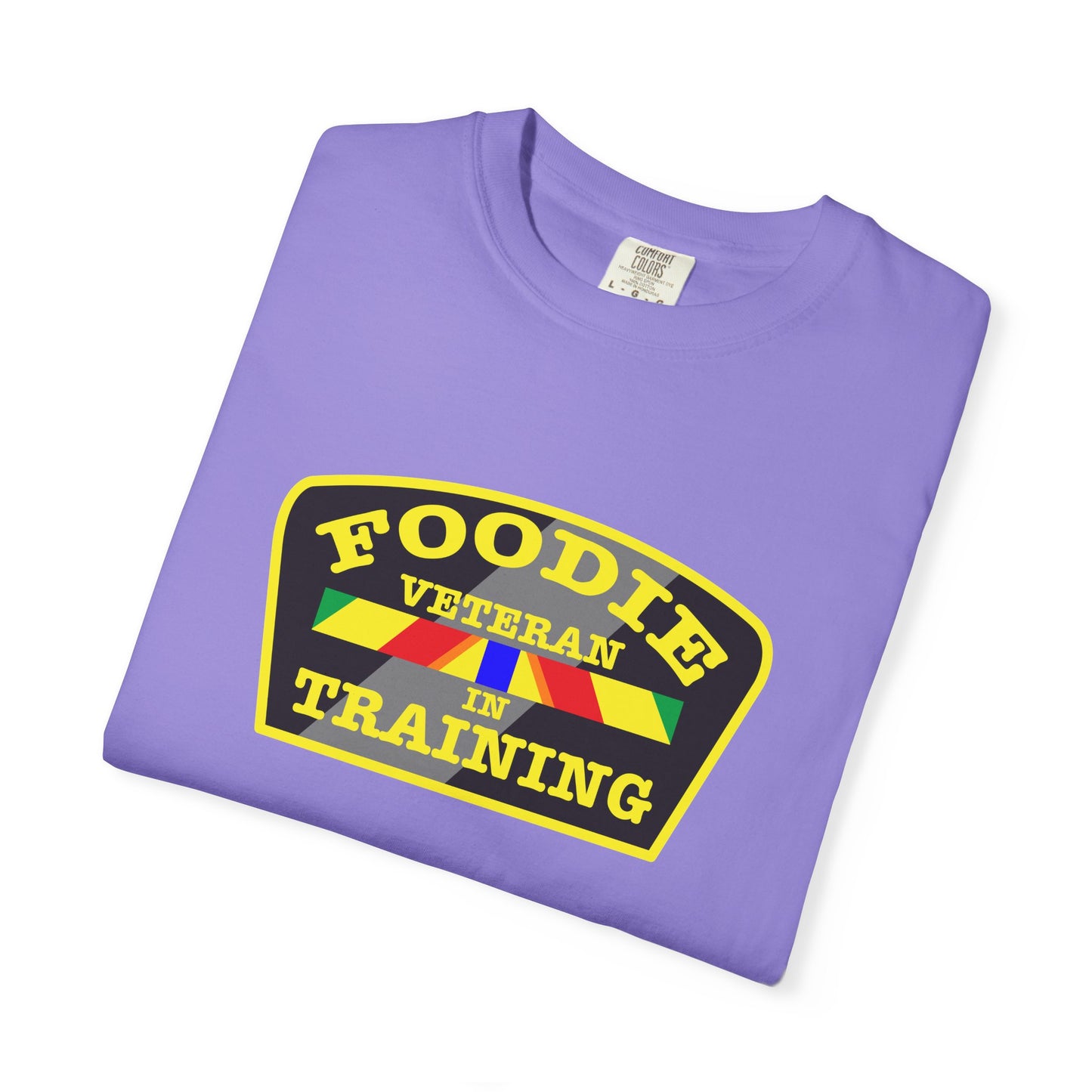 L.O.E.F Foodie Veteran IN TRAINING Unisex Tee Shirt (Yellow)