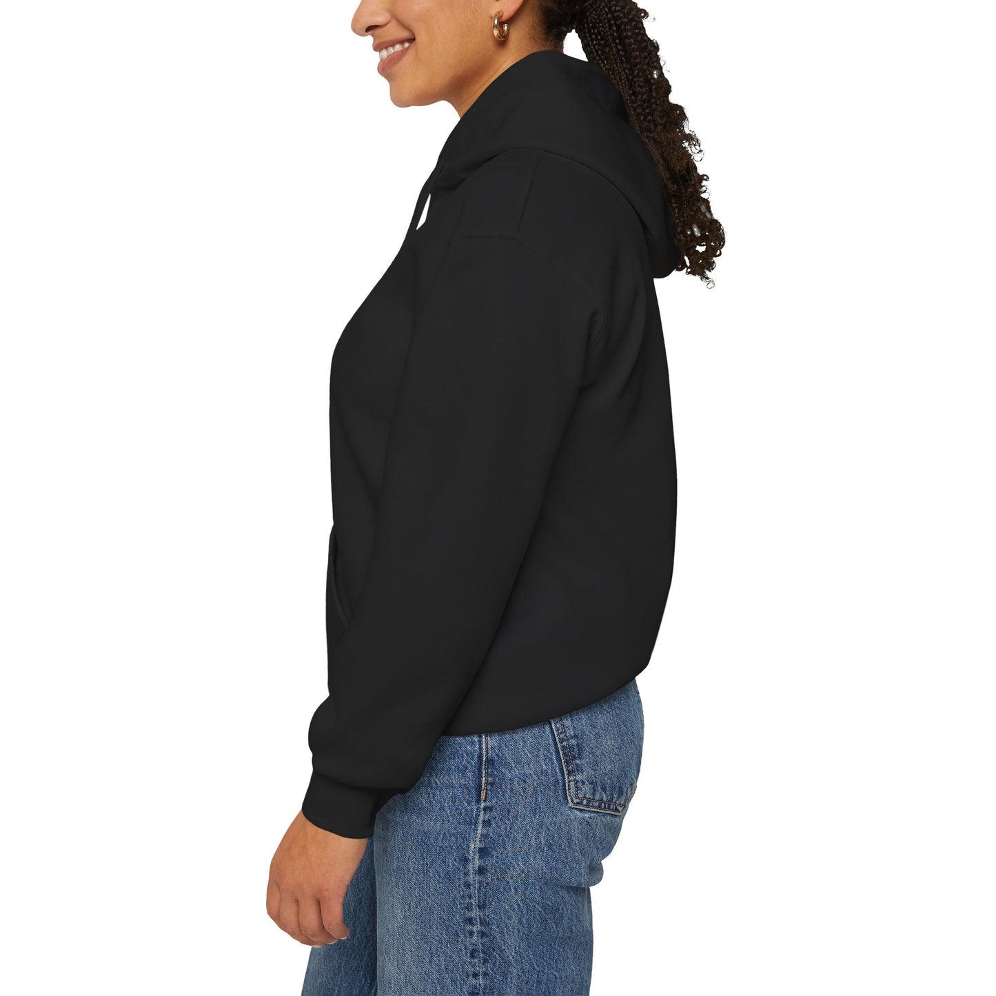 L.O.E.F White Foodie Mafia Unisex Hooded Sweatshirt (Soft Red)