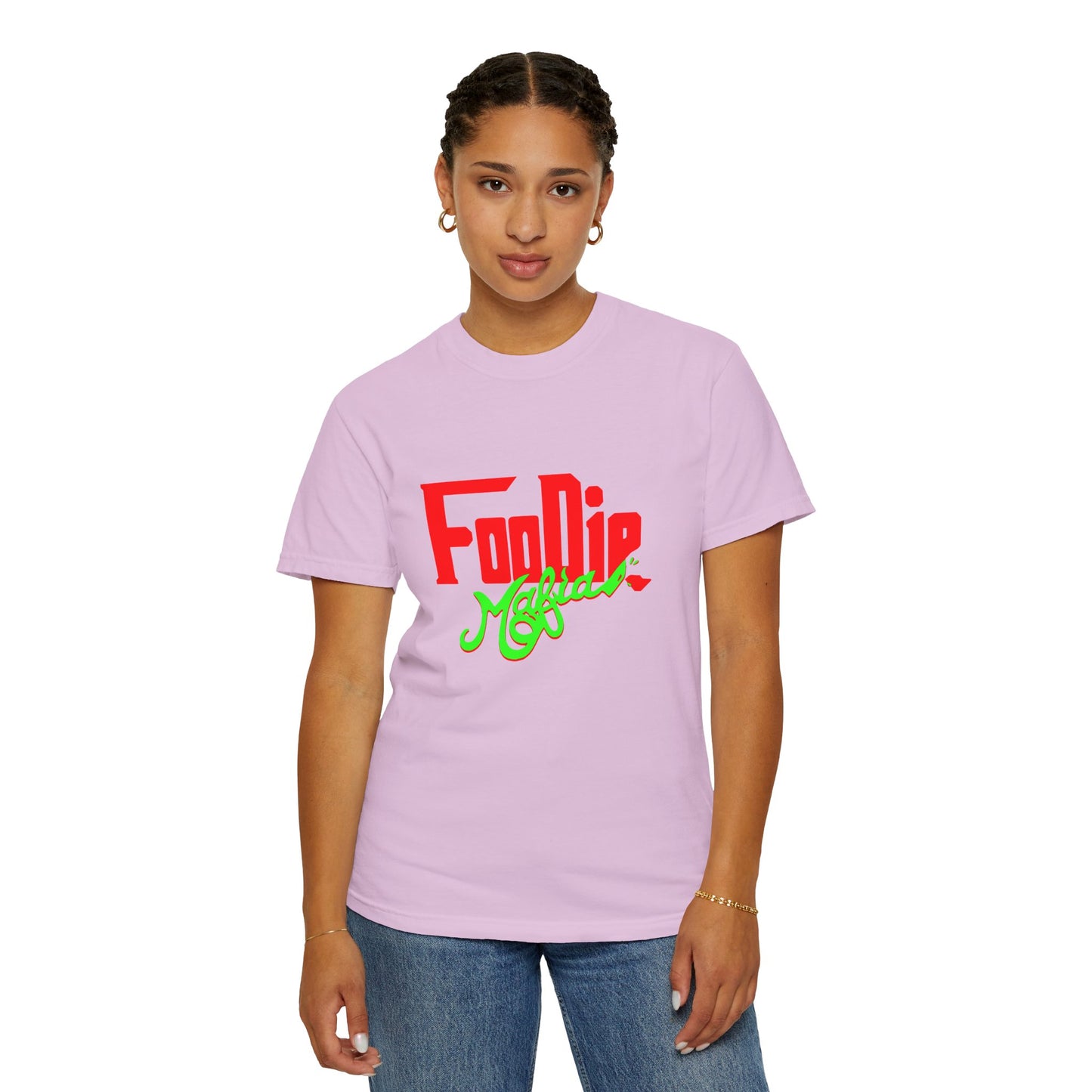 L.O.E.F Red Foodie Mafia Unisex Tee Shirt (Neon Green)