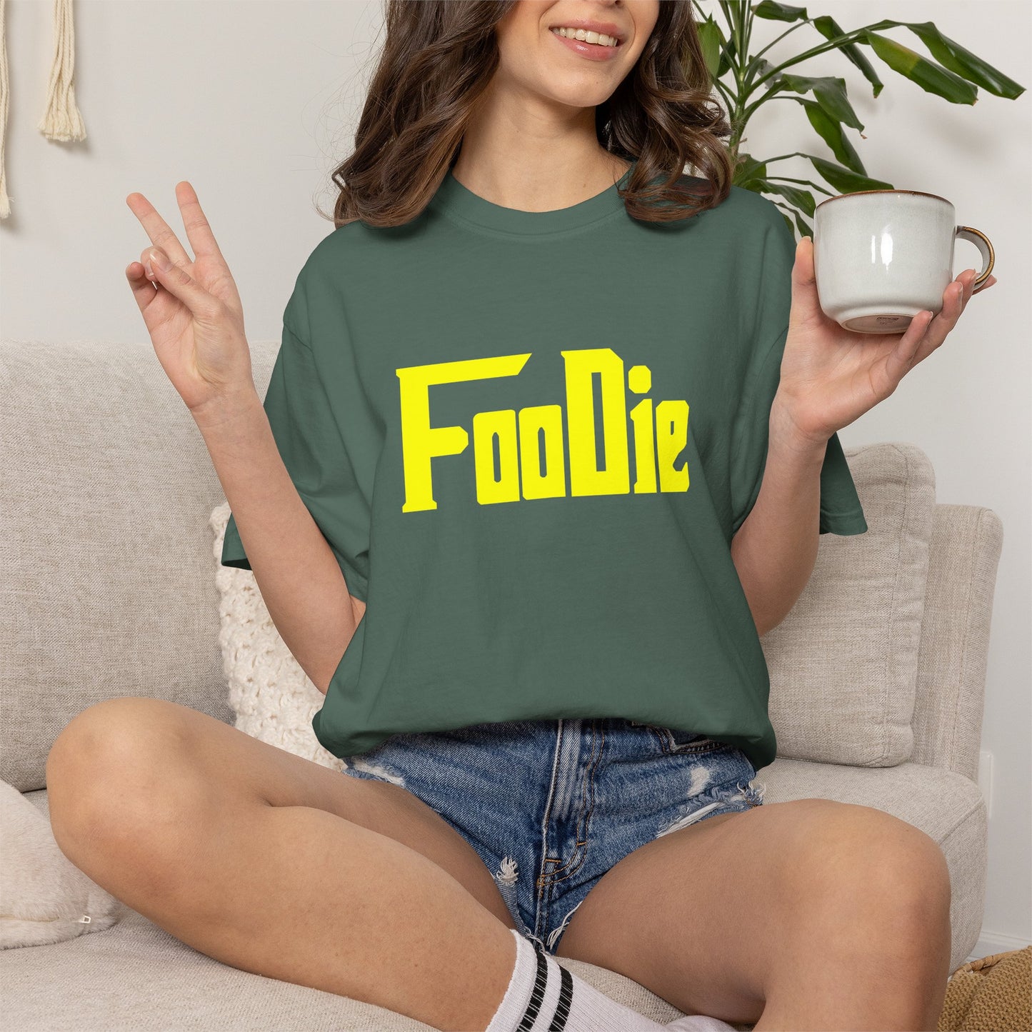 L.O.E.F Foodie Unisex Tee Shirt  (Yellow)